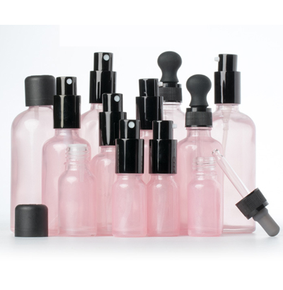 粉色簡(jiǎn)約玻璃瓶